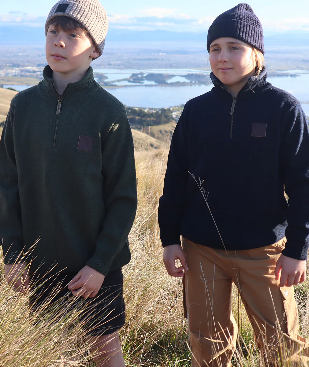 Kids' Mariner V2 Zip Neck Sweater - Image 3