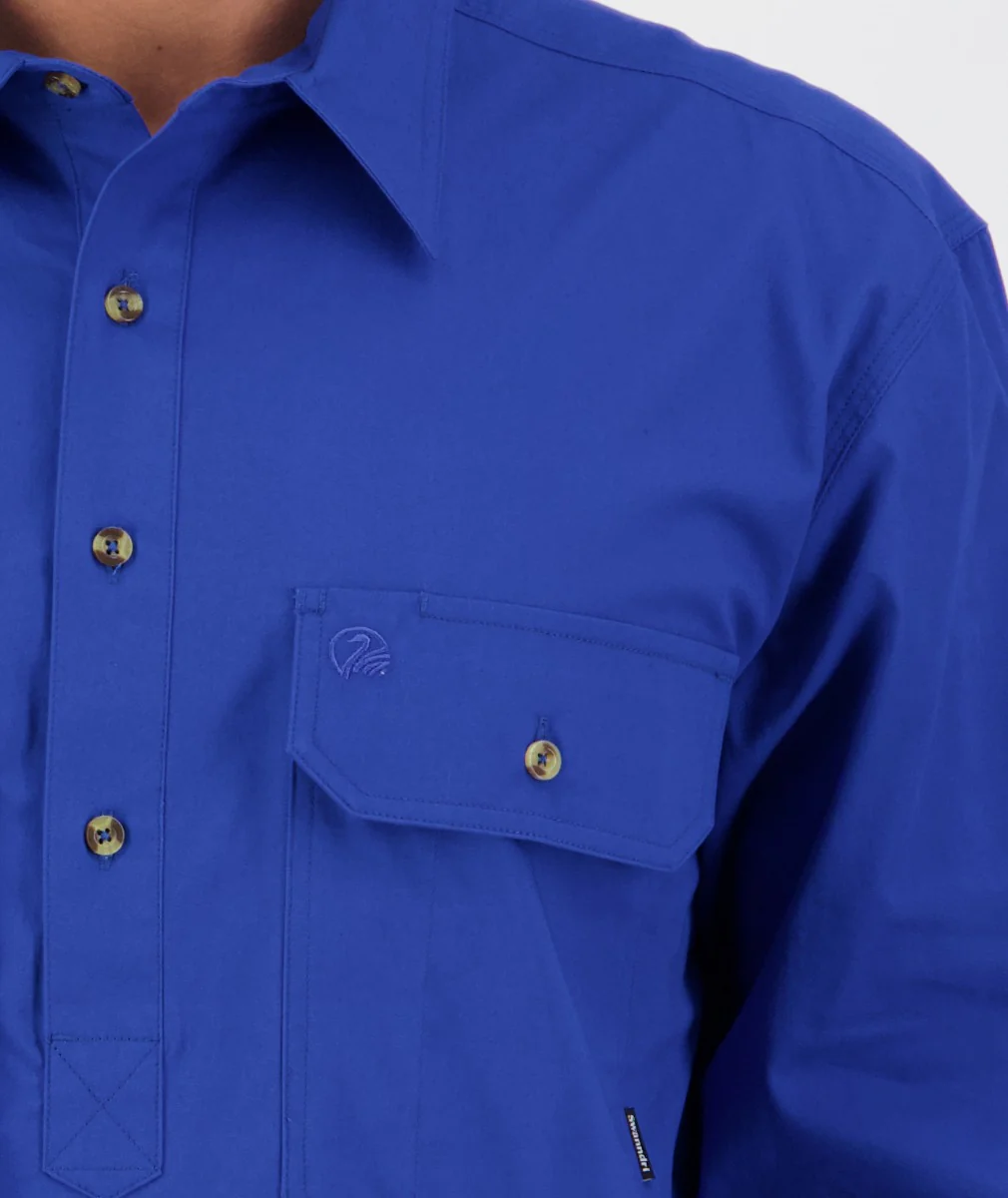 Men's Bendigo Long Sleeve Work Shirt - Image 5