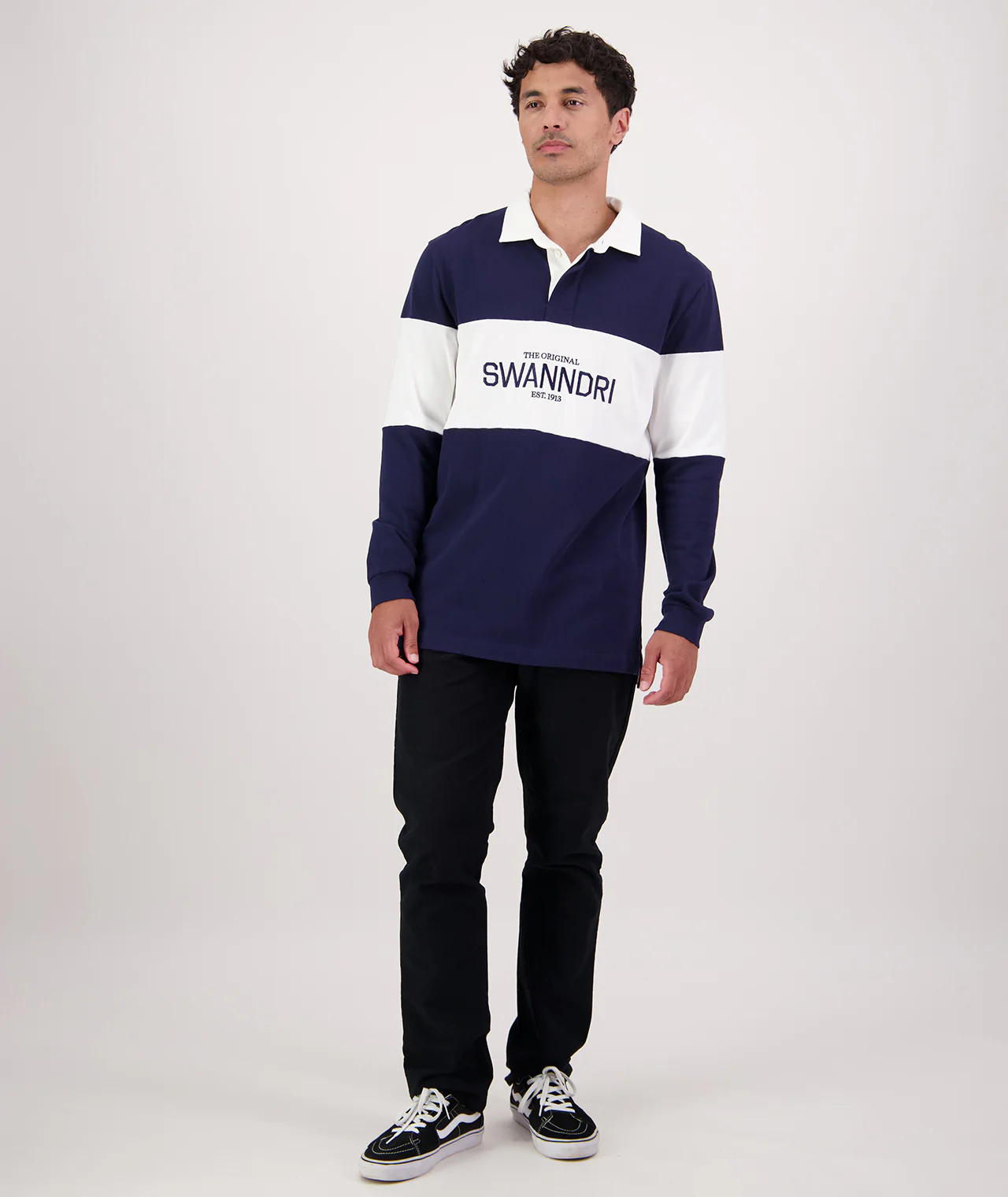 Men's Leeston Long Sleeve Rugby Top - Image 5