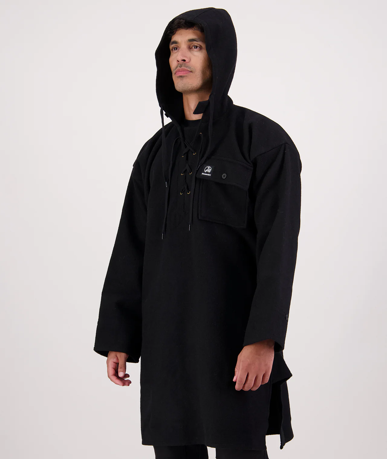 Men's Original Wool Bushshirt with Lace-up front - Image 8