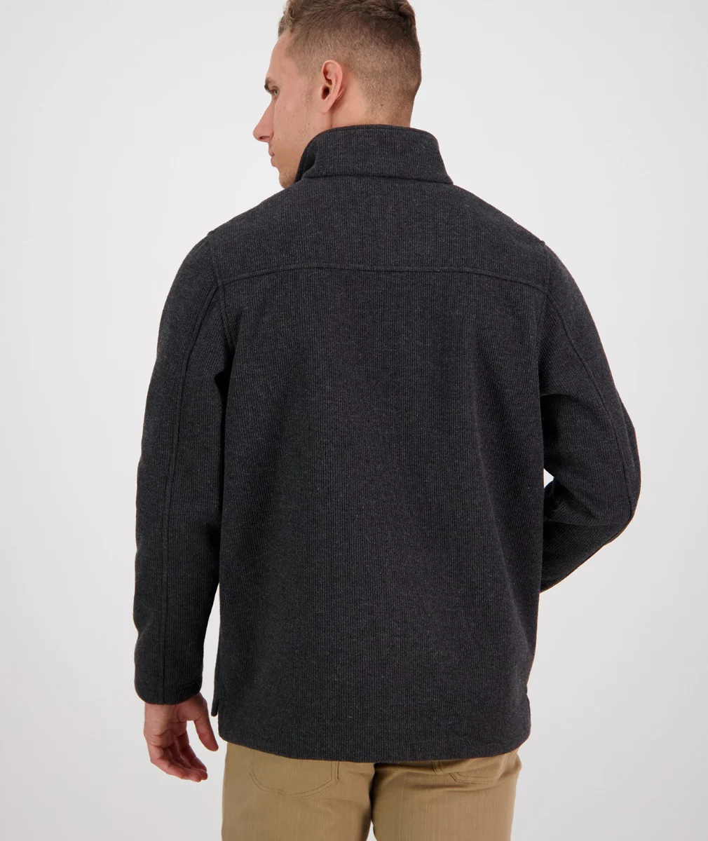 Men's Weka Technical Fleece Pullover with Bonded Wool Lining - Image 4