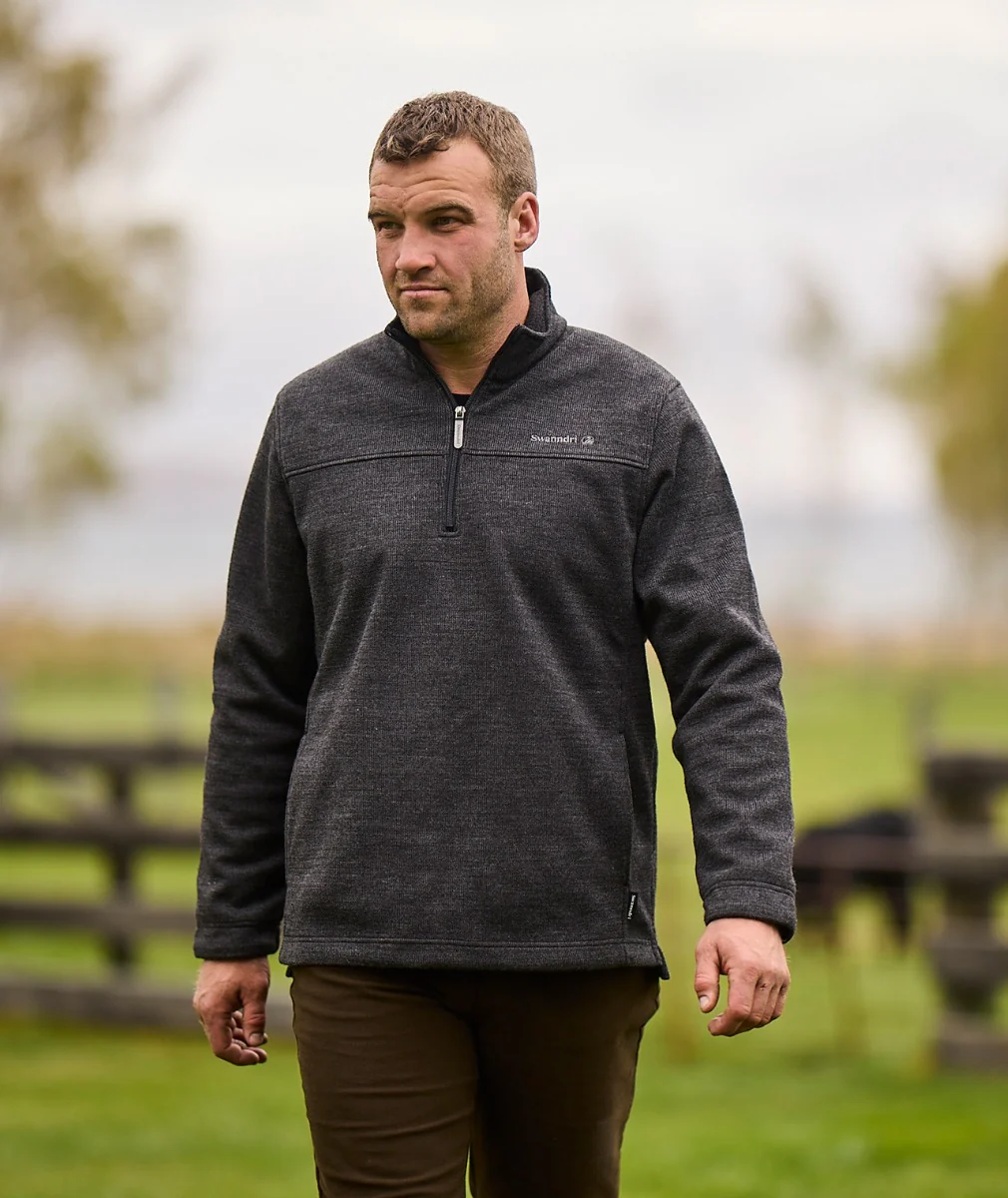 Men's Weka Technical Fleece Pullover with Bonded Wool Lining - Image 7